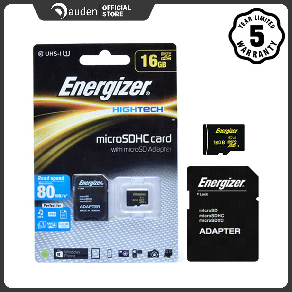 Thẻ Nhớ Energizer Micro SDHC Hightech 16GB Class 10