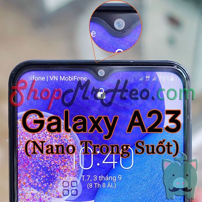 Dán Cường Lực Nano Dẻo Samsung Galaxy A23 4G / 5G (Trong Và Nhám)