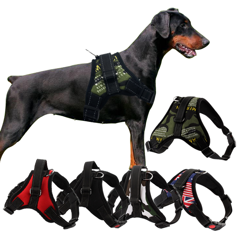 Durable Reflective Dog Harness For Dogs Adjustable Big Dog Harness Walking Harness For Small Medium Large Dogs Pitbull