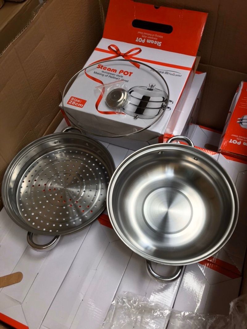 Nồi inox 2 tầng pot co giá hấp