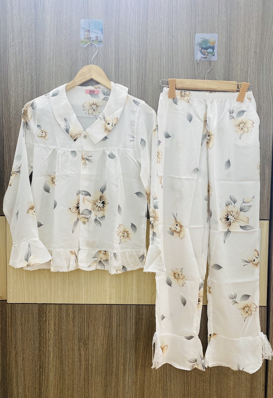 Đồ Bộ Lụa Satin Phong cách Tiểu Thư