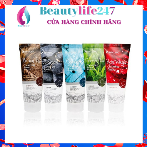 [HCM]Sữa rửa mặt 3W Clinic 100ml Hàn Quốc tuýp 100ml