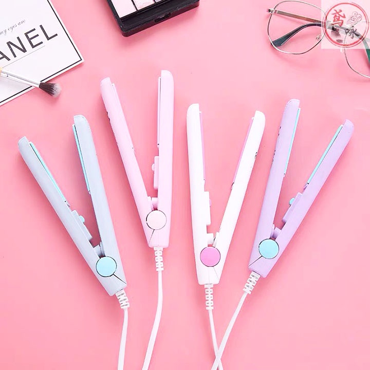 Máy duỗi tóc là tóc mini, máy kẹp uốn duỗi tóc mini giúp duỗi uốn thẳng tóc 2 trong 1