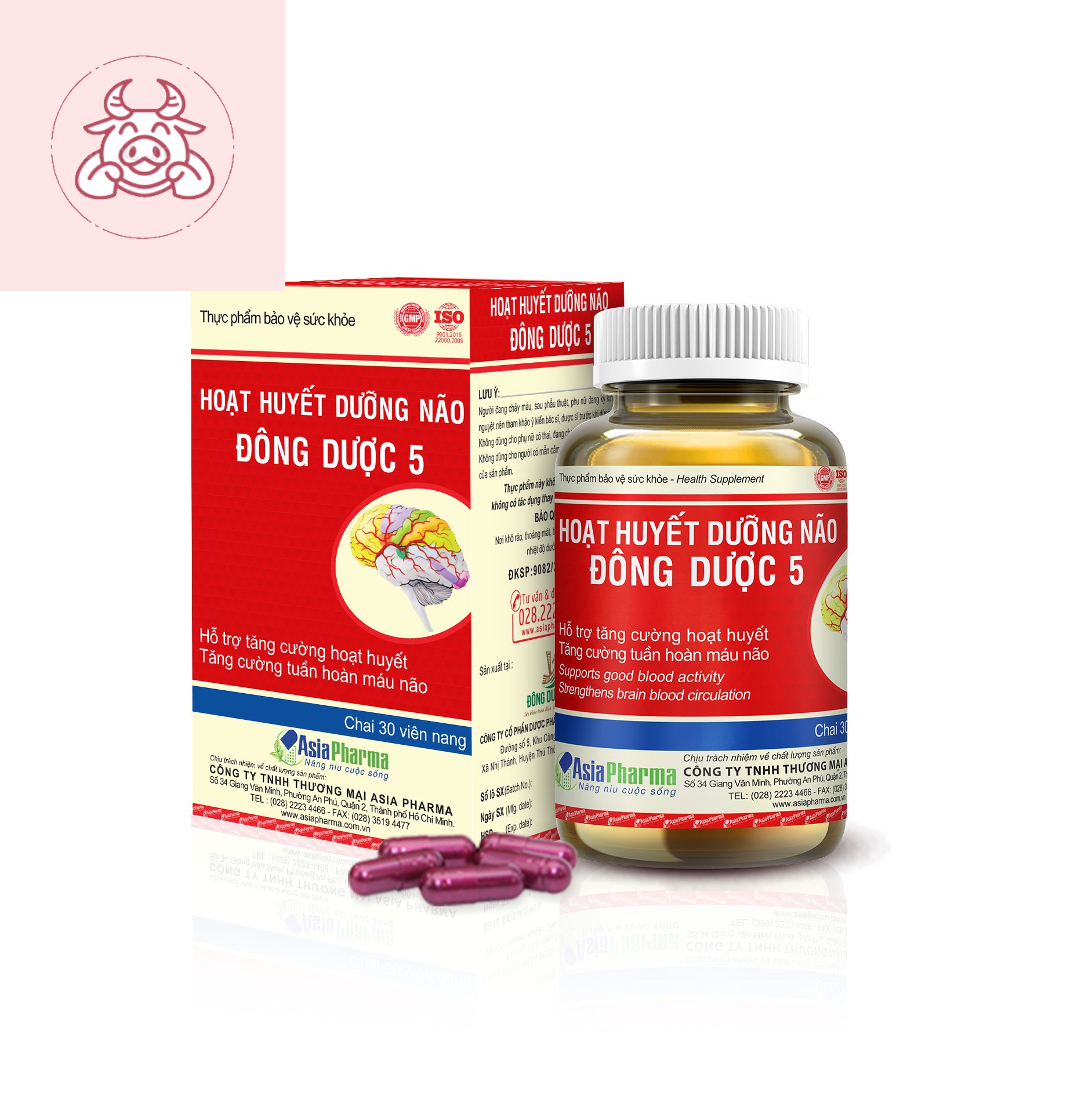 [HCM]Hoạt Huyết Dưỡng Não Đông Dược 5 ( Hộp 30 viên)