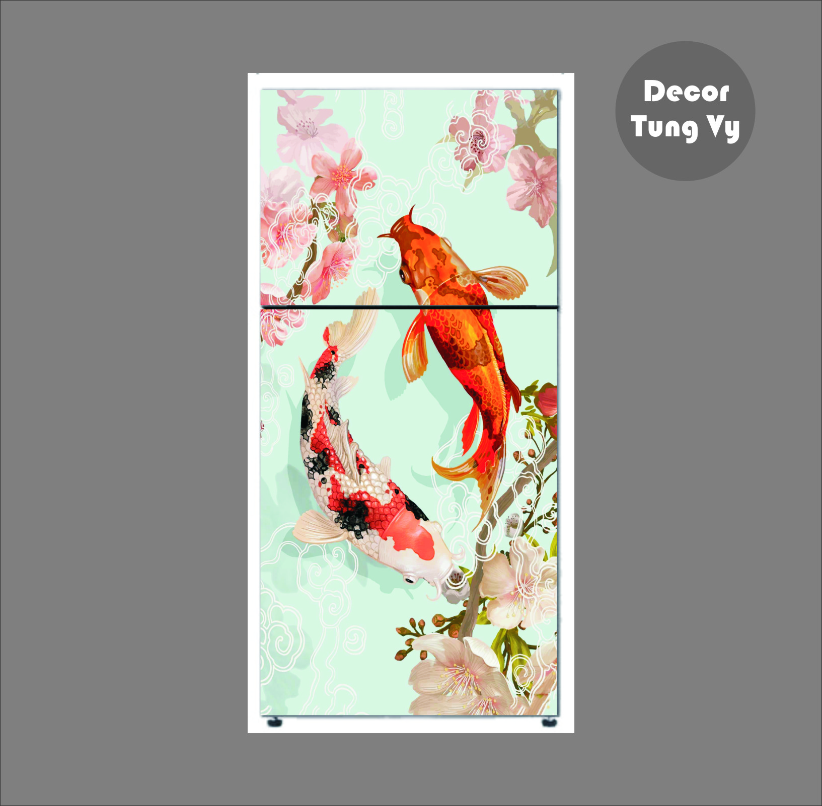 Decal dán tủ lạnh - dán kính ( trang trí trên mọi bề mặt phẳng)