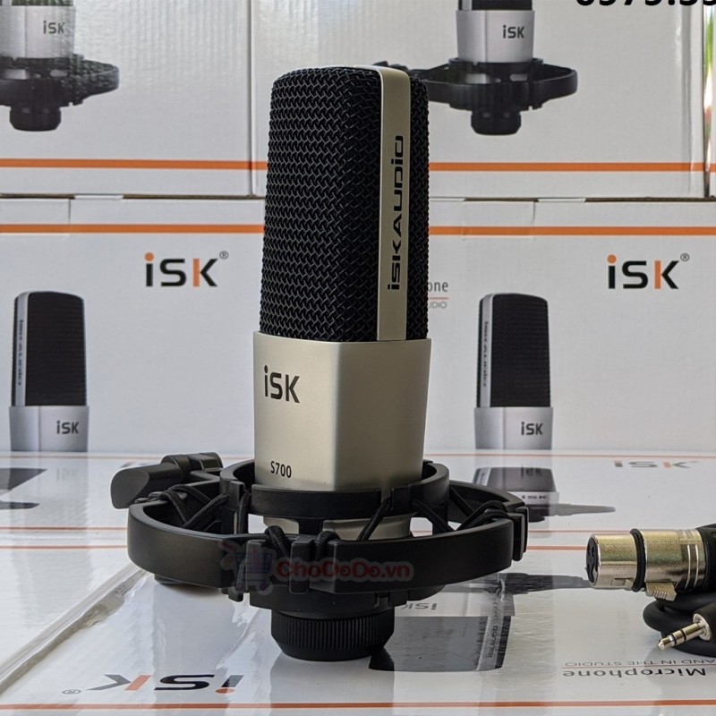 ISK S700 - Mic thu âm Cao Cấp sử dụng cho phòng thu, mic Livestream Bigo, Facebook, hát Karaoke trực tuyến