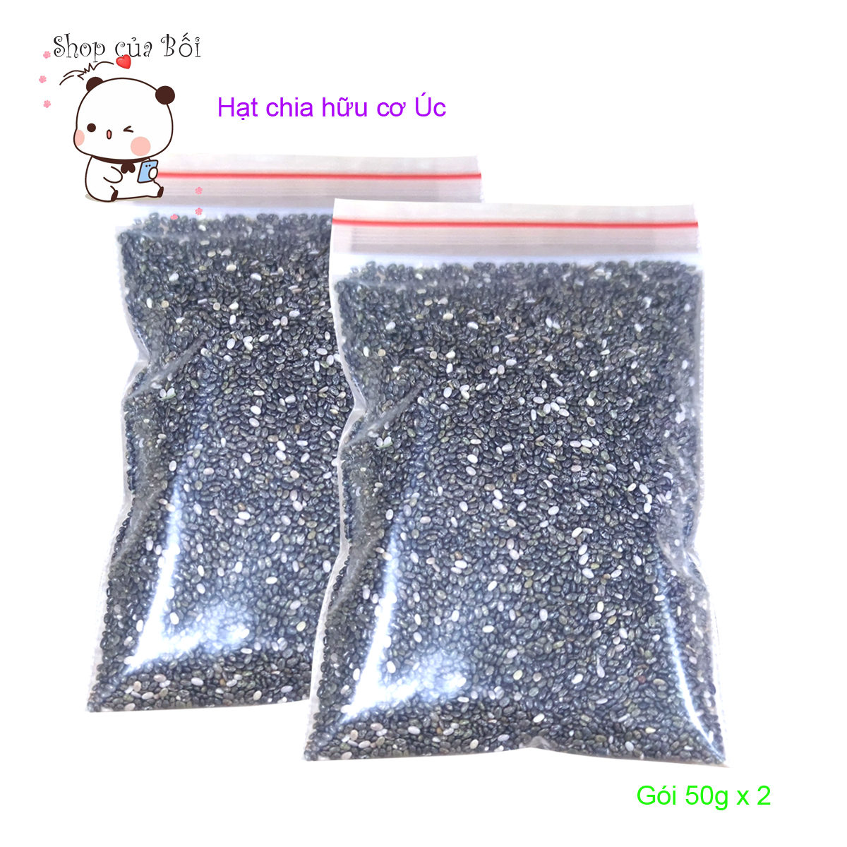 Hạt chia Úc (50g / gói) Hạt chia hữu cơ loại 1