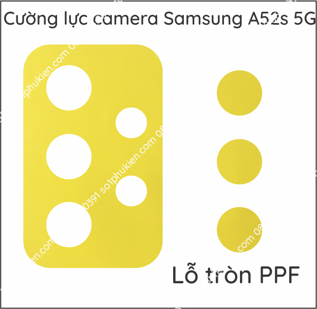 Dán ppf camera Samsung A52s 5G dán siêu trong bảo vệ lỗ cam, tự phục hồi vết thương