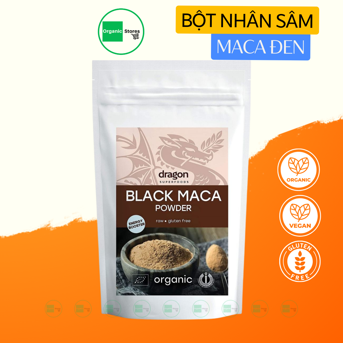 Pure Organic Brown Maca powder 200G-Dragon superfoods