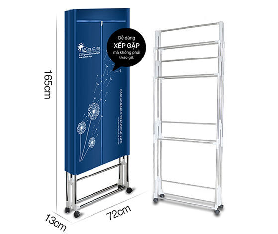Máy sấy quần áo đa năng COEX CD-6106 (Xếp gập, có điều khiển từ xa )