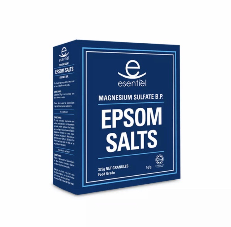 Esentiel Epsom Salts Magnesium Sulfate B.P. 375g - White Anti-Acne Body Scrub