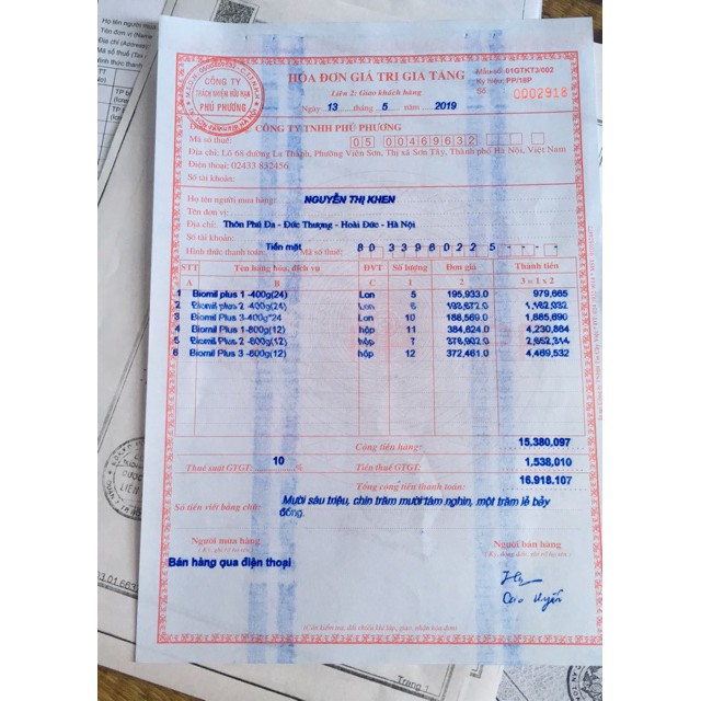 Sữa Biomil số 1,2,3(400g) - Date luôn mới