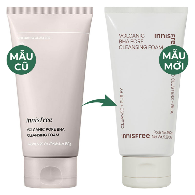 Sữa rửa mặt Innisfree làm sạch bụi bẩn dành cho mọi loại da, giúp sáng da, ngăn ngừa mụn hiệu quả (150ml) - Zavenci Offical