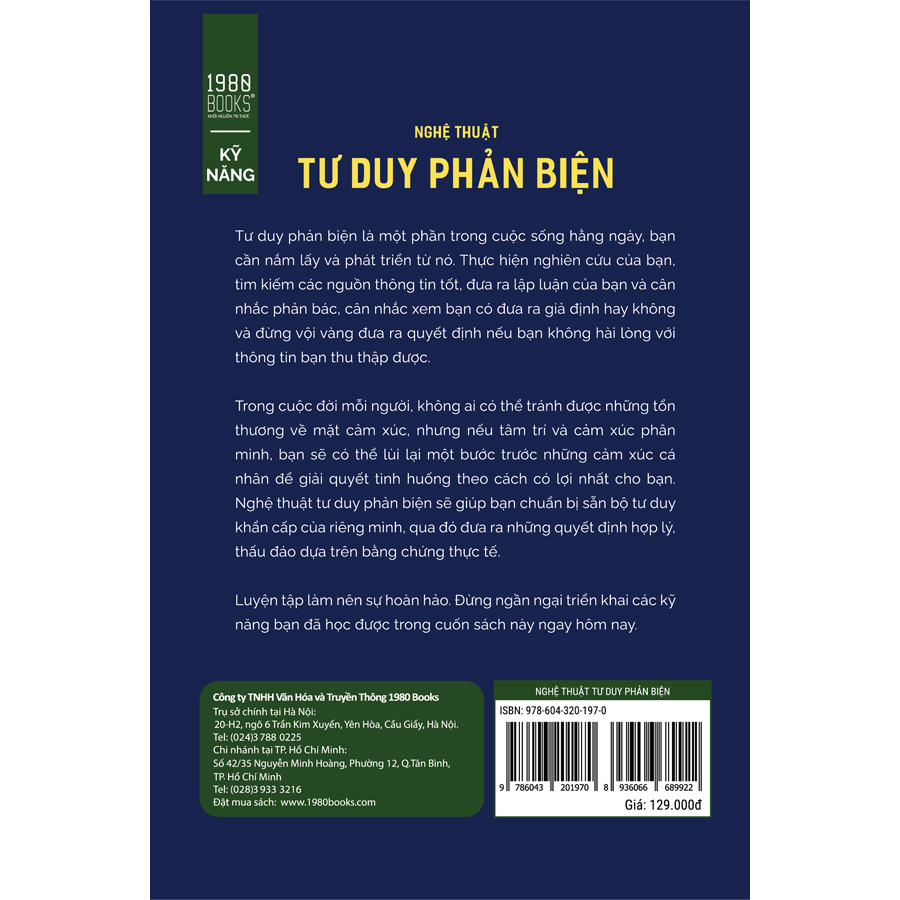 Sách - Nghệ Thuật Tư Duy Phản Biện - Newshop