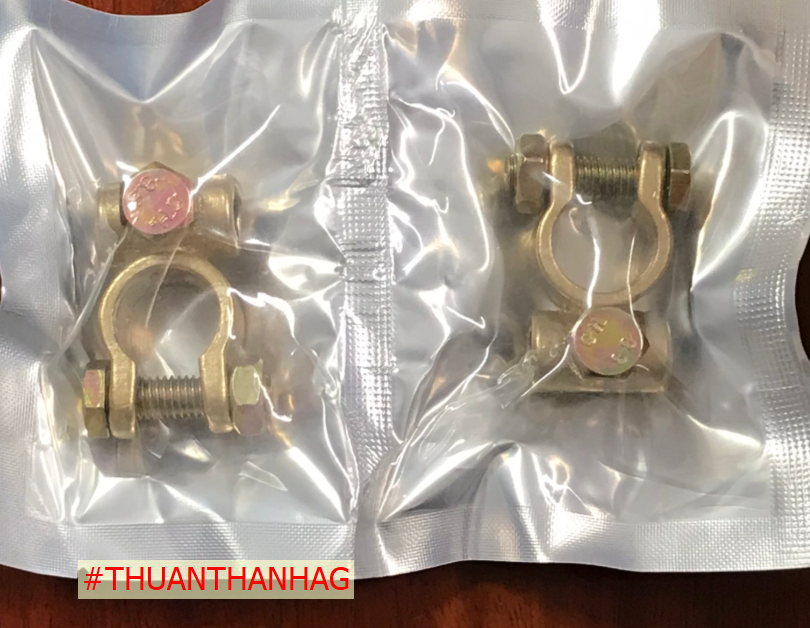 Cọc Bình Ắc Quy bằng Đồng Thau kiểu Thái Phi 18 (D18 mm) - 1 cặp