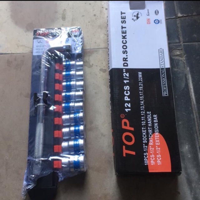 Bộ tip cần l 1/2 - 11 chi tiết chuyên sửa xe chính hãng