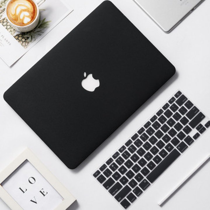 Combo case ,ốp + phủ phím macbook màu đen