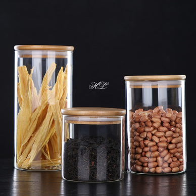 Lọ thủy tinh borosilicate nắp gỗ 750ml