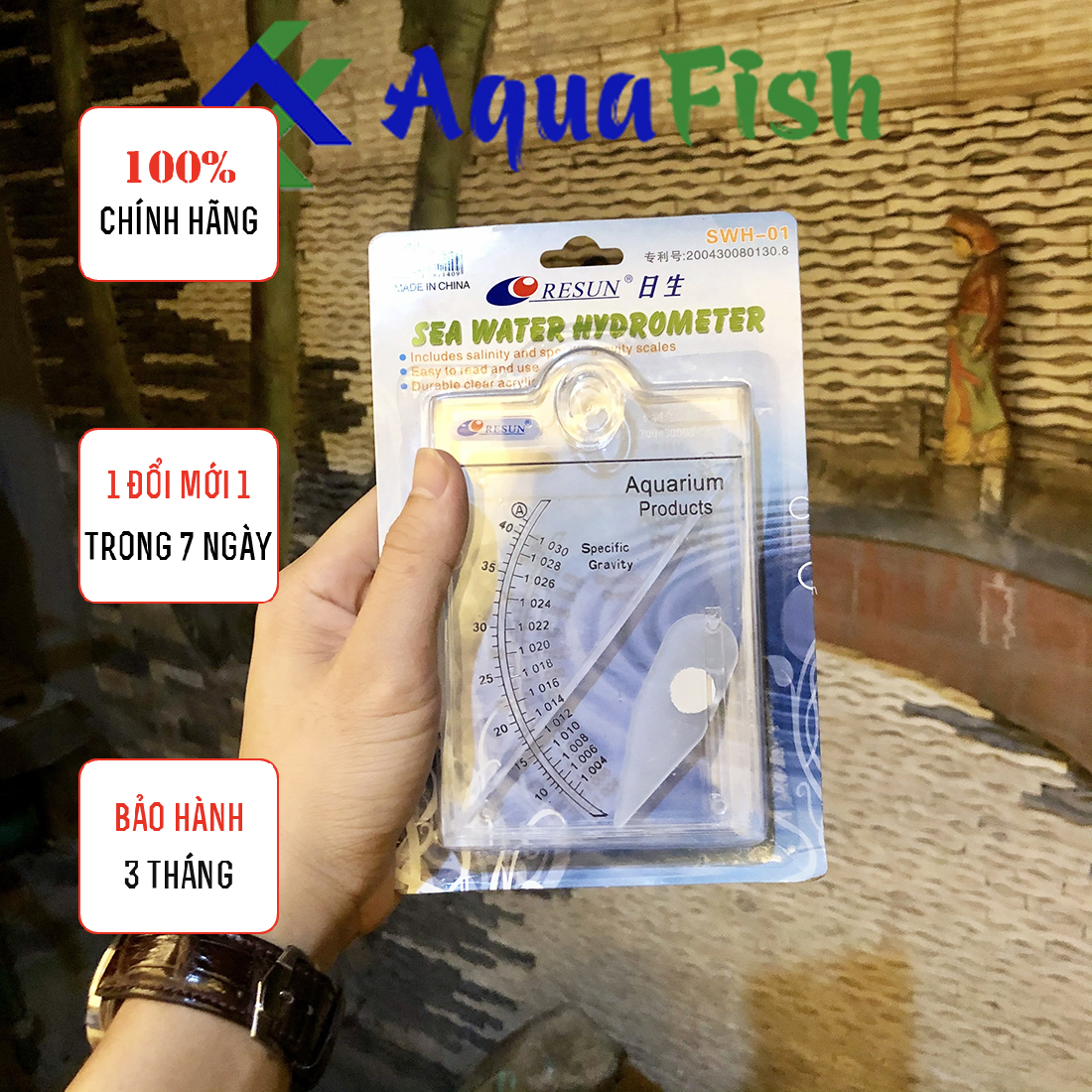 Thước Đo Độ Mặn Nước RESUN SWH-01 (chuyên dùng cho bể hải sản)