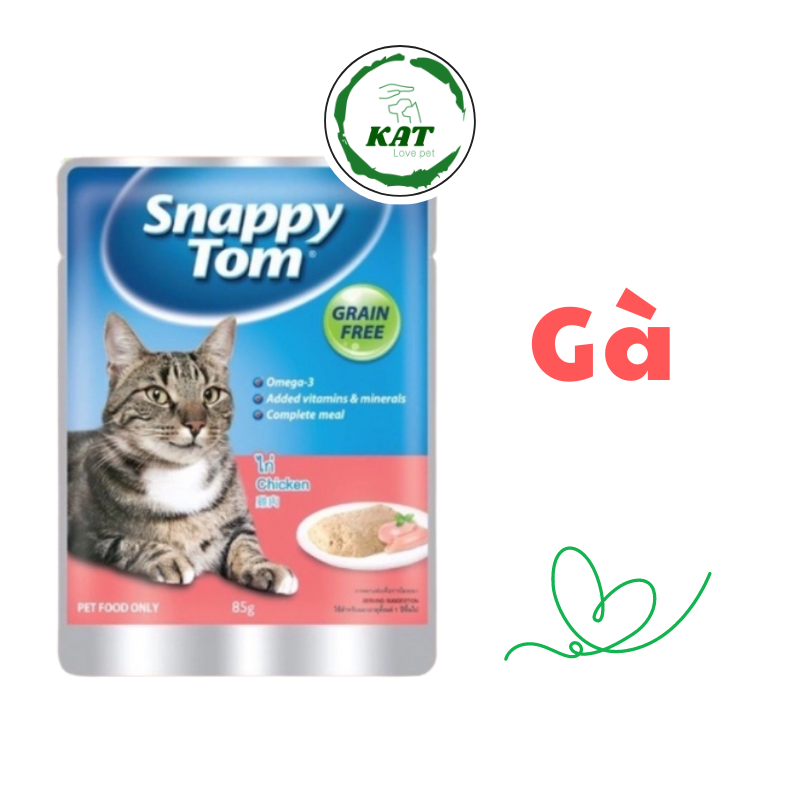 [85gr] Pate Cho Mèo Snappy Tom - Gói 85gr - KAT Store