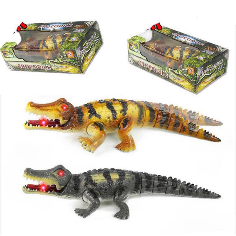 Đồ Chơi Cá sấu CROCODILE đồ chơi trẻ em chạy pin mô hình như thật giống