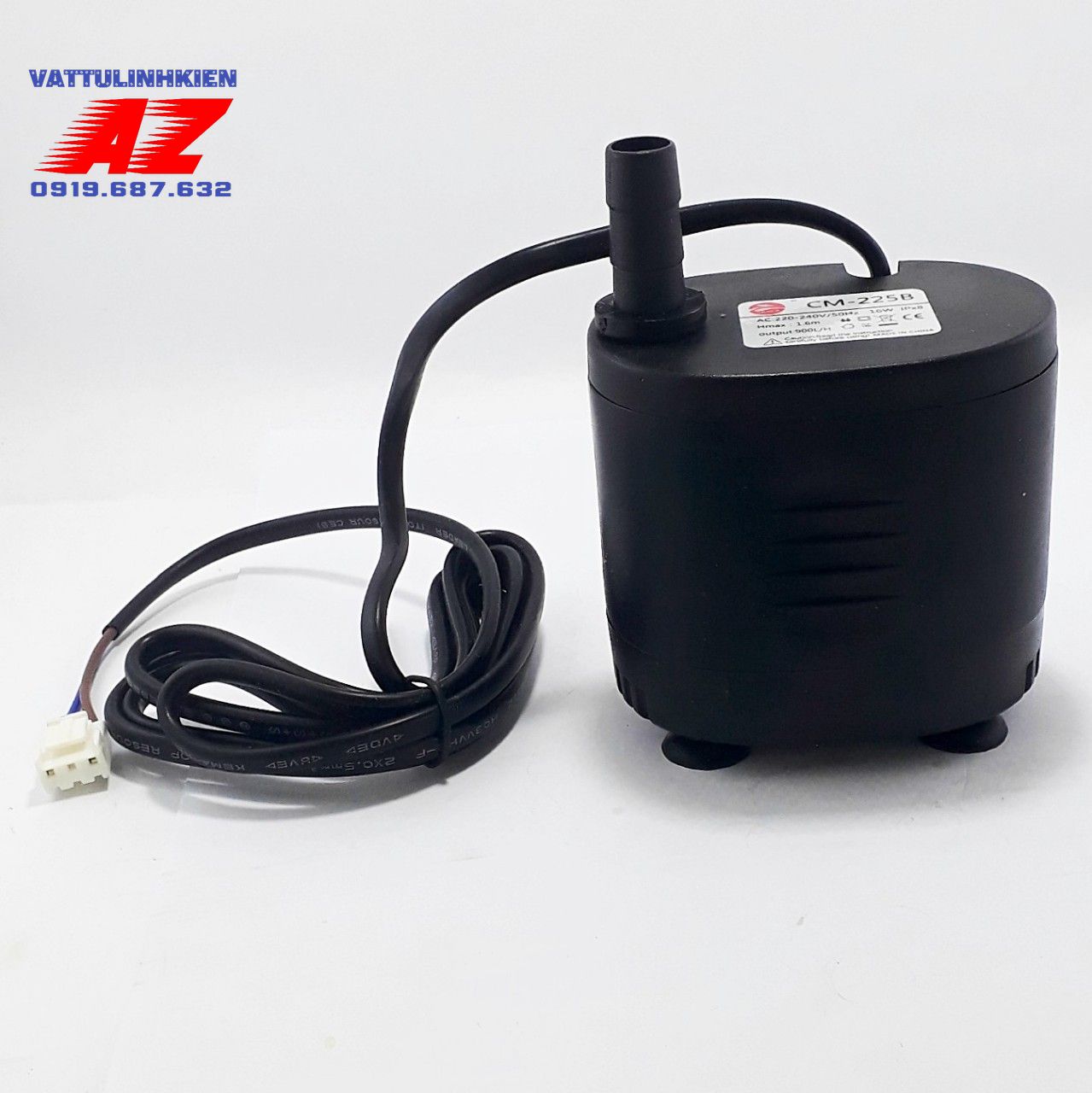 Bơm chìm mini hút đáy  DYH18 - 220V/18W dùng cho quạt hơi nước,bể cá, tưới cây