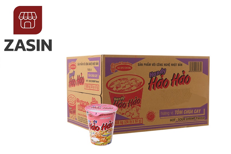 Gía sỉ 1 thùng mì Ly hảo hảo tôm chua cay ( 24 ly )