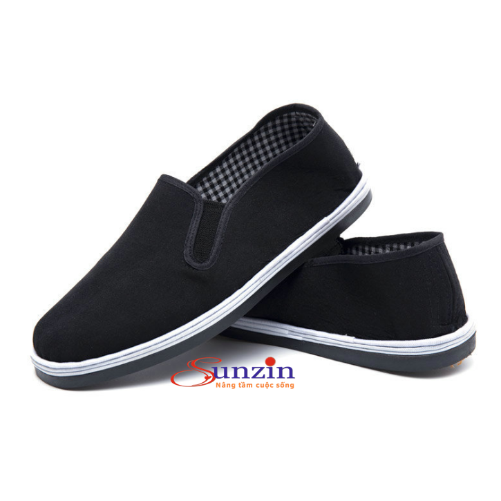 Giày lười vải đế cao su nam nữ (size 35-45)
