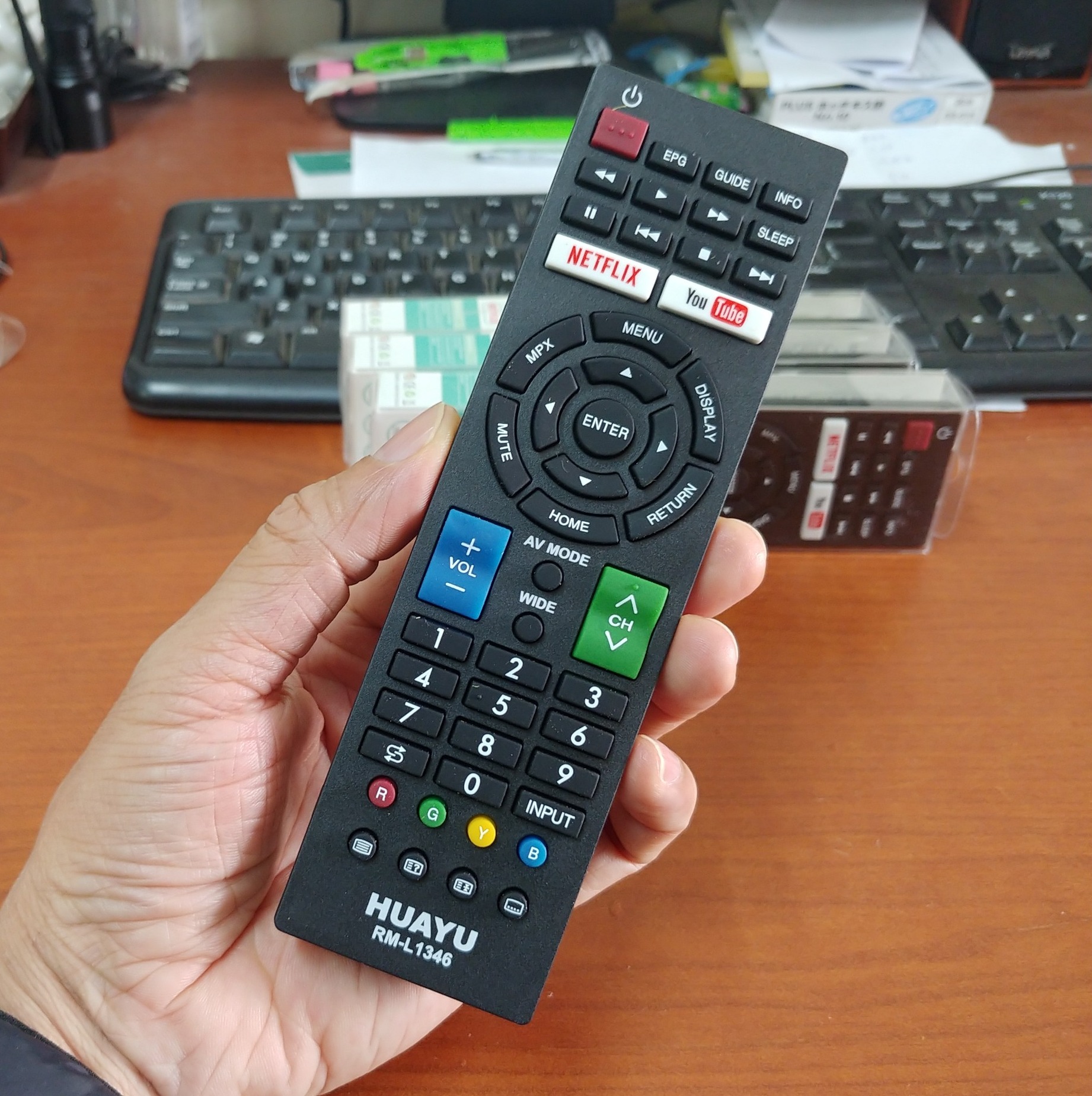 Remote TV SHARP Smart mạng Internet (Huayu xịn hộp)