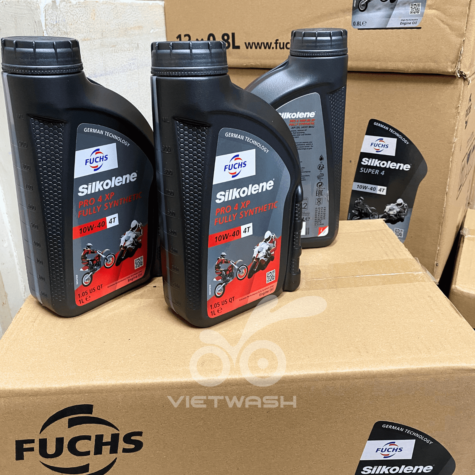 [FUCHS] Nhớt xe số Fuchs Silkolene Pro 4 XP 10W40 API SN 1L [MIỄN PHÍ CÔNG THAY NHỚT]