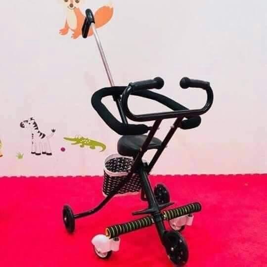 XE ĐẨY SIÊU THỊ 5 BÁNH GẤP GỌN CHO BÉ