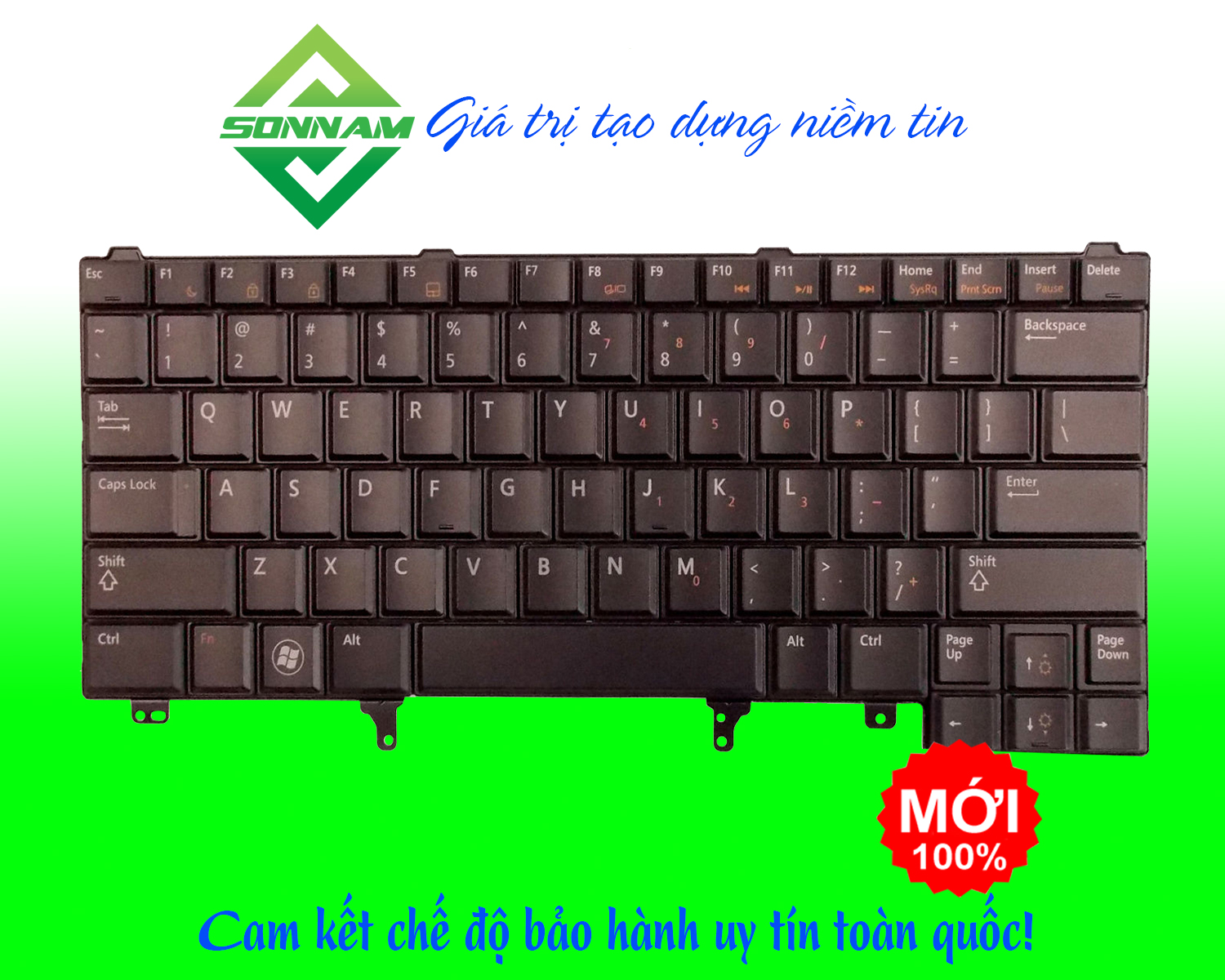 BÀN PHÍM LAPTOP DELL E6420 E6430 E6230 E6330 KHÔNG LED