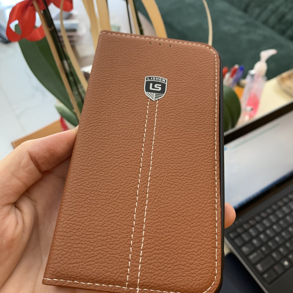 Bao Da Lishen Cho Iphone X/Xs Max Có Ngăn Cài Thẻ
