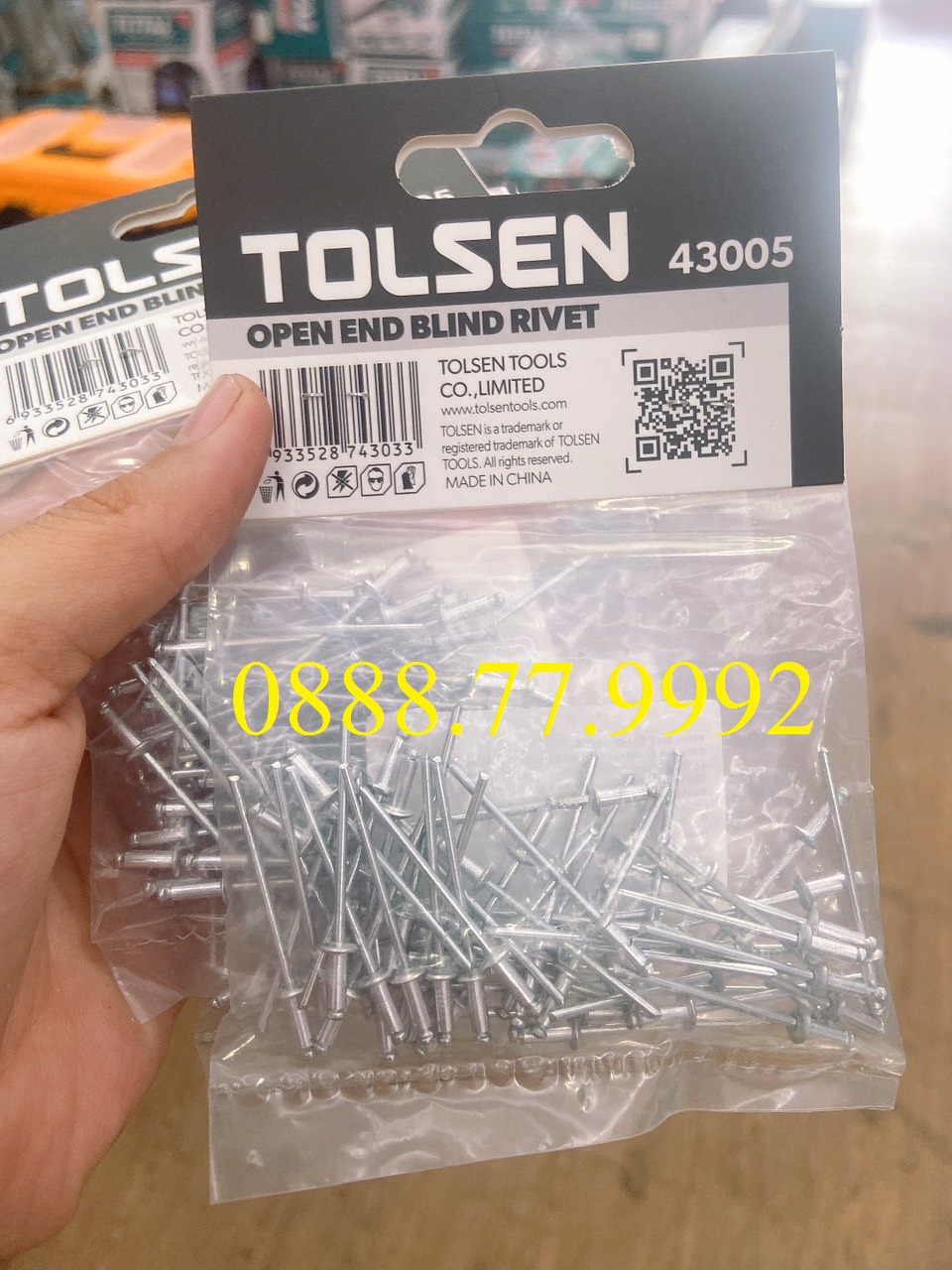 BỌC 50 ĐINH RIVE 2.4x6.4mm tolsen 43005
