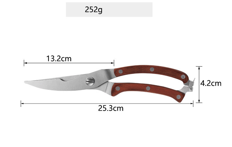 Chicken Scissors 25cm Long Steel With Clasps