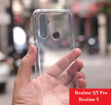 Ốp lưng Realme 5 / Realme 5 Pro / Realme Q silicon dẻo trong suốt cao cấp