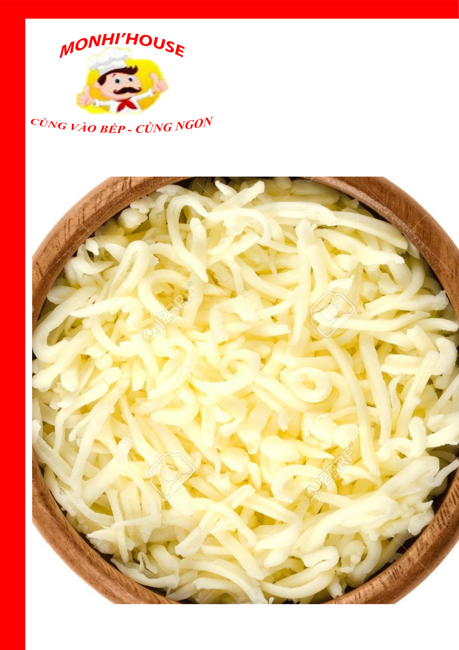 100G PHÔ MAI MOZARRELA BÀO SỢI