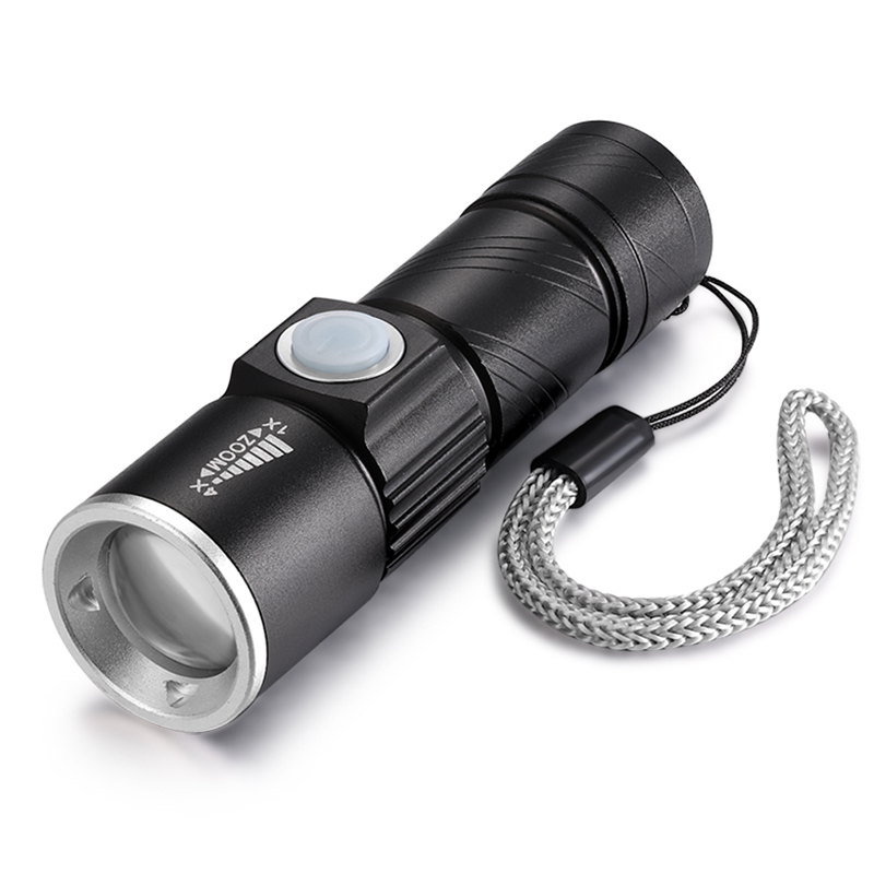 Mini portable USB rechargeable flashlight HN-Q5