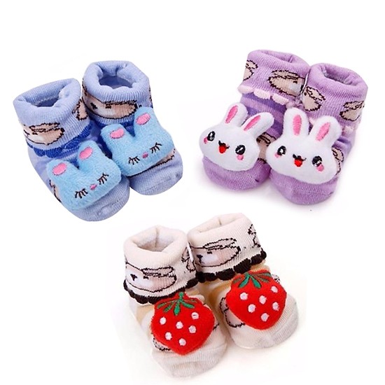 [HCM]Set 3 Vớ hình thú bé sơ sinh 0~6 tháng