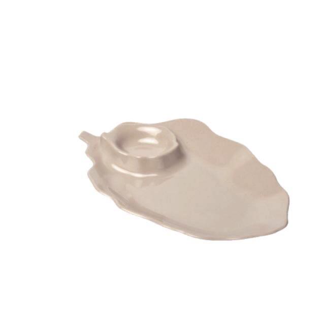 Dĩa lá kèm chén chấm size 25.5cm (nhiều màu)