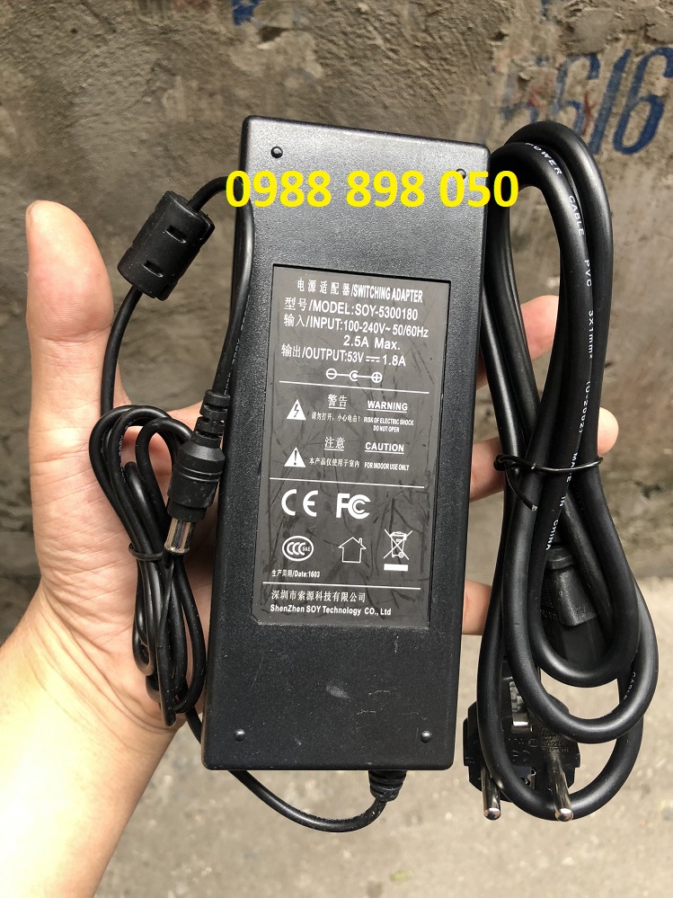 nguồn adapter DC  53V 1.8A 95W loại tốt