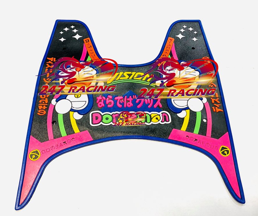 Thảm VISION 2021 kiểu DOREMON trang trí lót sàn xe máy siêu rẻ đẹp..dành cho xe Vision 2021