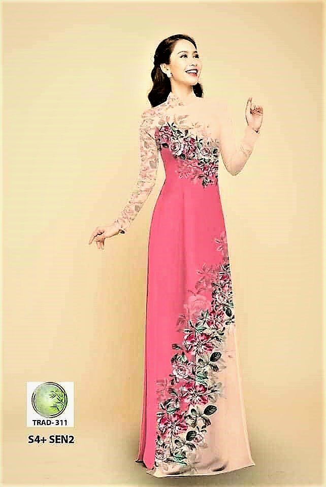Áo dài truyền thống AD12-01 (CẢ BỘ