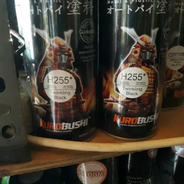 Sơn xit Samurai H255 màu đen nhánh Honda  Twinkling Black