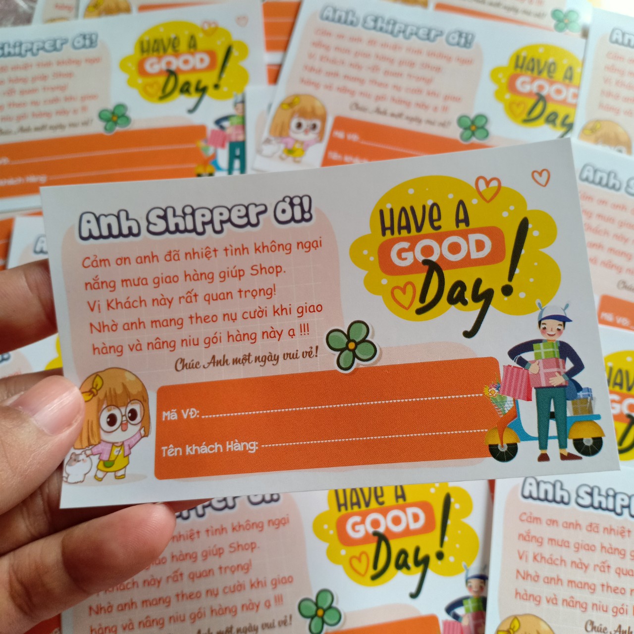 [HCM]Tem nhãn decal dán hàng cod cảm ơn anh shipper 100 cái