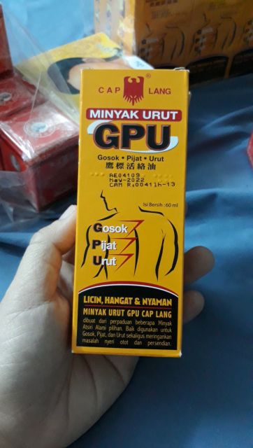 Dầu Nóng Con Ó GPU Cap Lang Đau Lưng Nhức Mõi