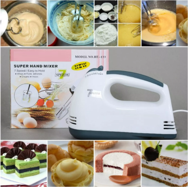 MÁY ĐÁNH TRỨNG CẦM TAY 2 THANH KÉP 7 TỐC ĐỘ CAO CẤP [ Máy trộn thực phẩm #Máy đánh kem #Máy nhào bột #Máy trộn bột #Máy nhào bột #Máy đánh thực phẩm]