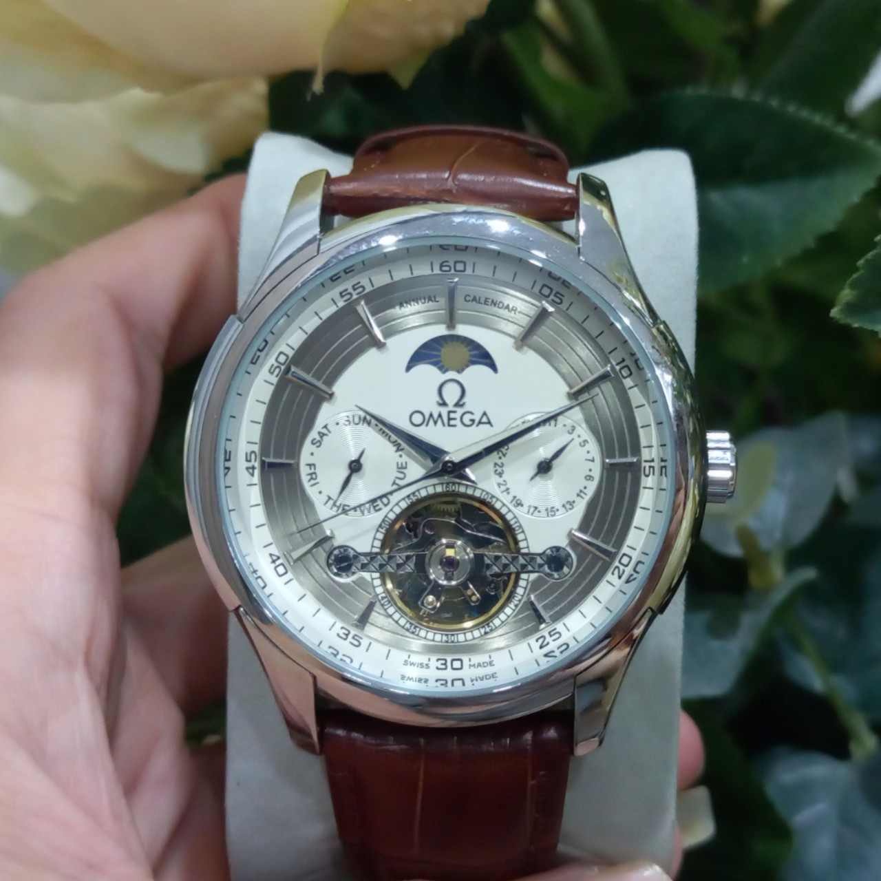 Đồng hồ nam OMG máy cơ cao cấp - Mặt tròn 42mm - [Bảo hành 24 tháng]