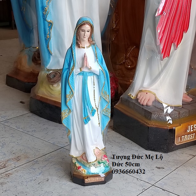 TƯỢNG ĐỨC MẸ LỘ ĐỨC (Lourdes) 50CM TƯỢNG CÔNG GIÁO COMPOSITE