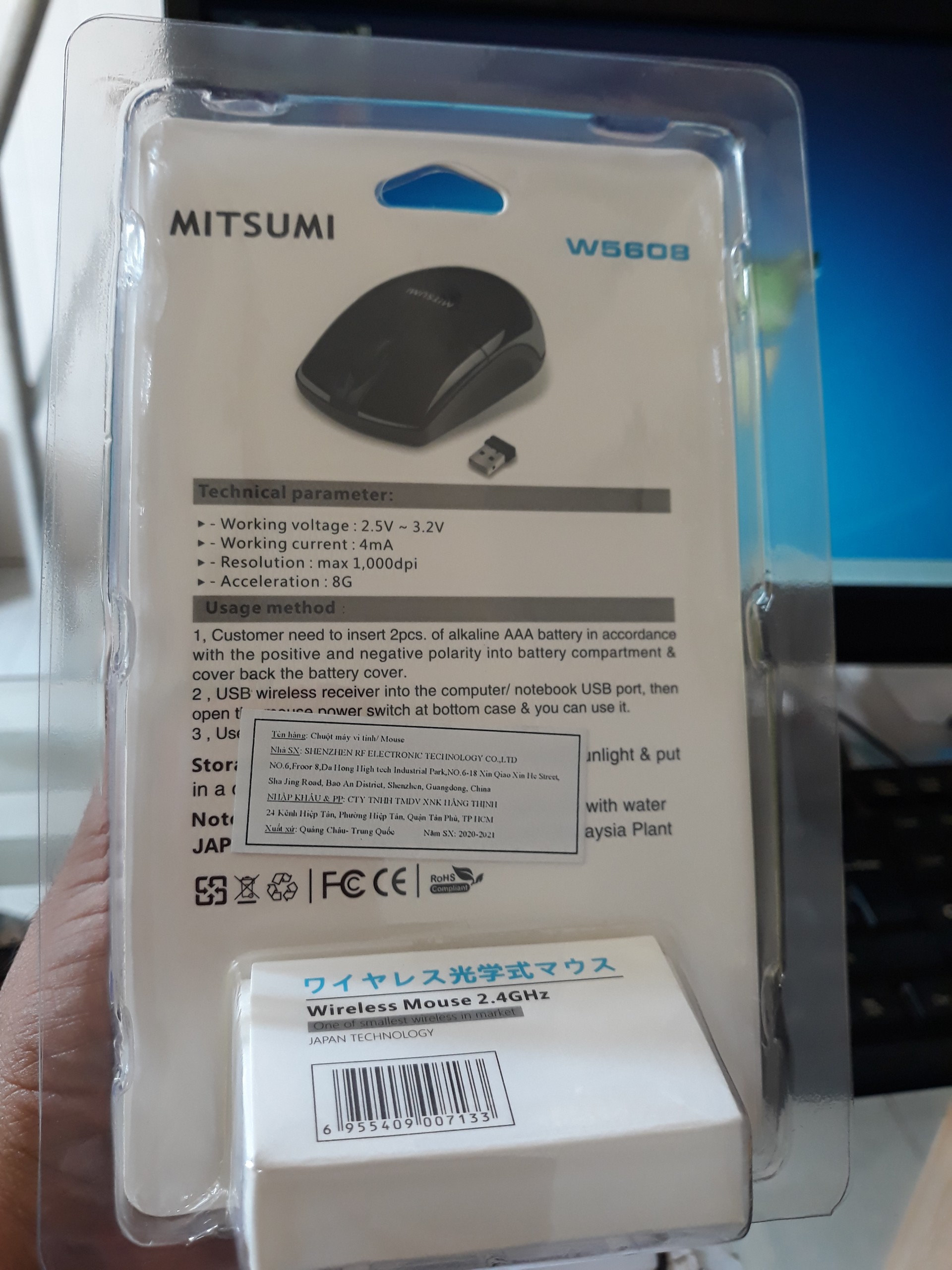 [HCM]Chuột Không Dây Mitsumi W5608